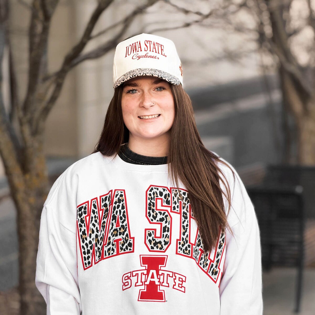 Ponyflo Iowa State Cyclones Cream and Cheeta Hat